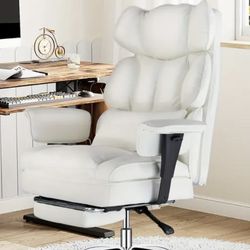 White High-Back Ergonomic Reclining Office Chair Open Box $90