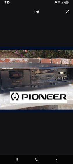 FOR PARTS - Vintage PIONEER CT-W404R Dual Cassette Deck NOT WORKING.