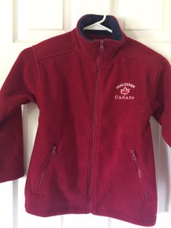 Red fleece jacket- size 8 (brand new)
