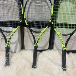 3 Babalot Pure Aero Tennis Rackets “Pick Up Today”