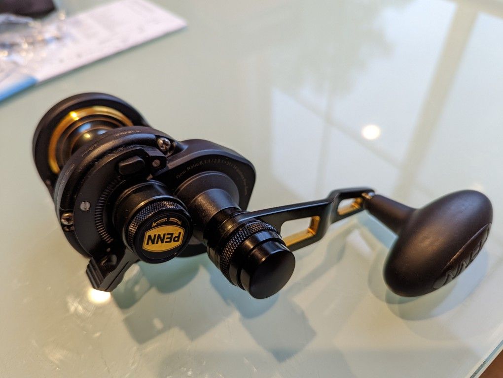 Penn Fathom 15 Lever Drag 2 Speed FTH15LD2 Used Saltwater Fishing Reel