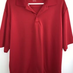 NWOT MENS TOMMY ARMOUR DRI LOGIC RED GOLF POLO SHIRT