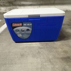 Coleman Chiller 48qt Insulated Portable Cooler with Ice Retention & Heavy-Duty Handles, Made in USA