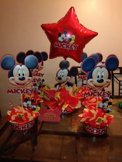 Arreglos de mesa de mickey