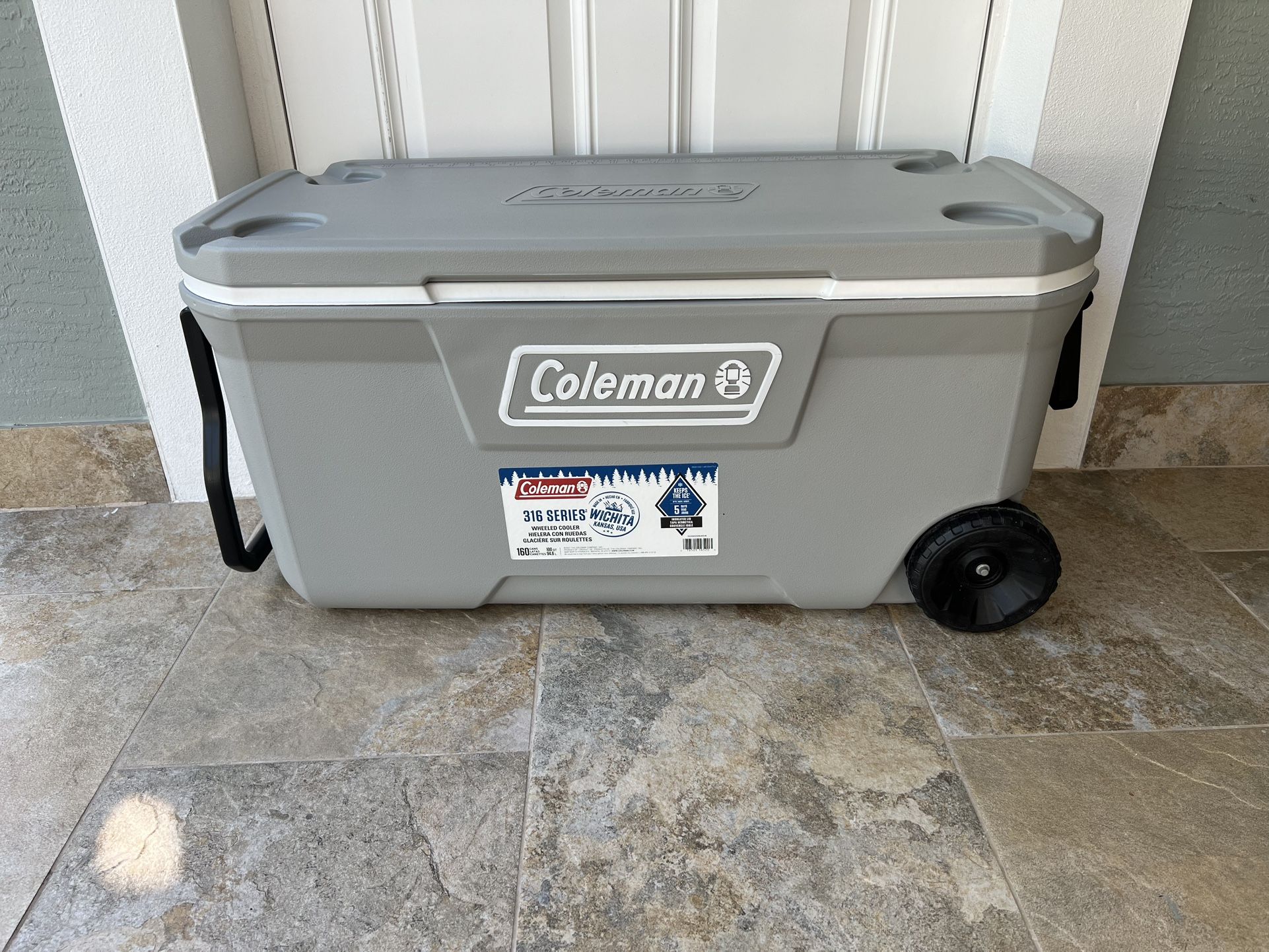 Coleman 100 Qt. 316 Series Chest Cooler, Gray