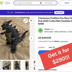 Charismac FireDino FireWire Hub 2002 Collectible Godzilla VERY RARE