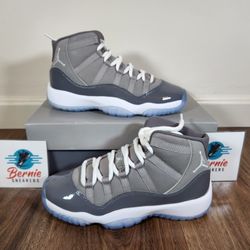 GS Jordan 11 Cool Grey Sz 4.5Y