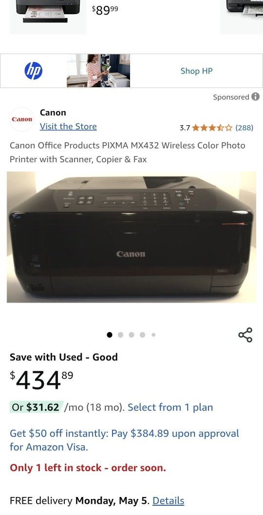Cannon Pixima Printer
