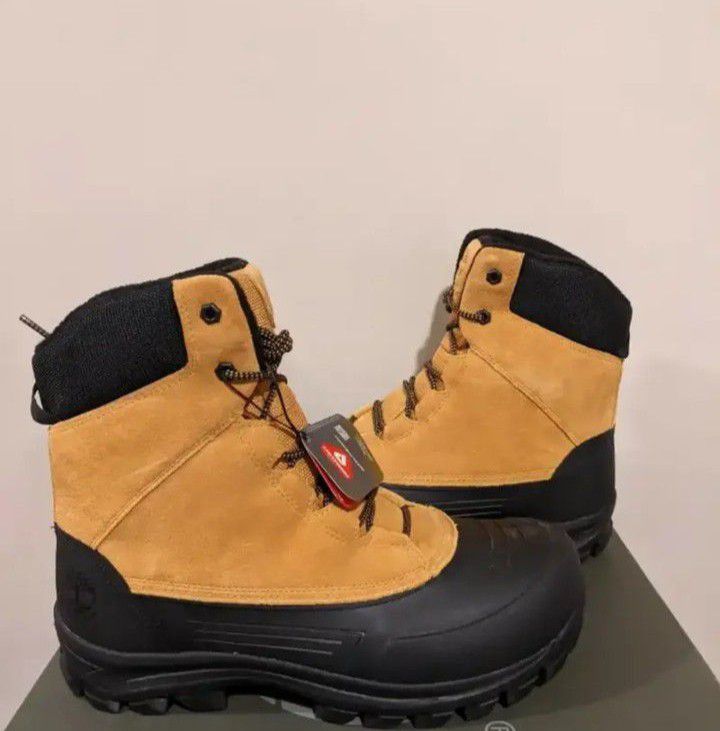 TIMBERLAND SNOWBLADES MEN'S WHEAT WATERPROOF WARM LINED TALL BOOTS.... CHECK OUT MY PAGE FOR MORE ITEMS