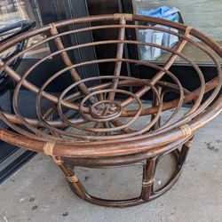 Vintage papasan chair in good condition bamboo boho seat lounge '70s '80s style