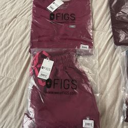 XS Women’s FIGS Scrubs Magenta