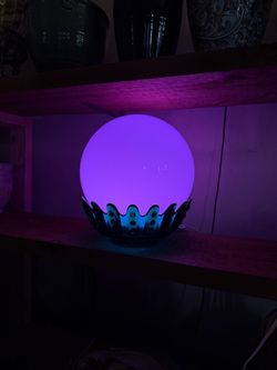 Blenko vintage glass handcrafted mood lamp