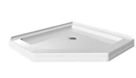 *New in box* Delta 38 in. x 38 in. Neo-Angle Corner Shower Pan Base Corner Drain