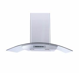 Windster Hoods - 36" Convertible Range Hood - Stainless Steel/Glass