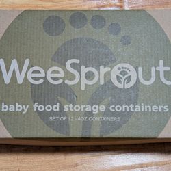 WeSprout baby food storage containers
