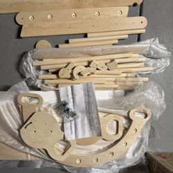 7 in 1 Pikler Triangle Set, Foldable Toddler Baby Climbing Toys, Wooden Montessori Climbing Set, Baby Climber Indoor Playground Jungle Gym for Toddler
