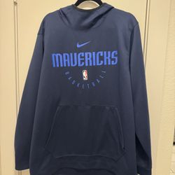 Nike Dri-Fit Dallas Mavericks Size 2XL Mens Blue NBA Hoodie Sweatshirt NWOT 