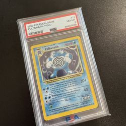 Pokemon Poliwrath #13/102 Holo PSA 8