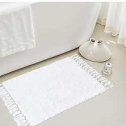 Extra Soft Microfiber Bath Mats, Non-Slip Super Absorbent Bath Rugs, Plush Shaggy Bathroom Carpet for Sink, Floor, Shower, Bedroom, Machine Wash 17x24