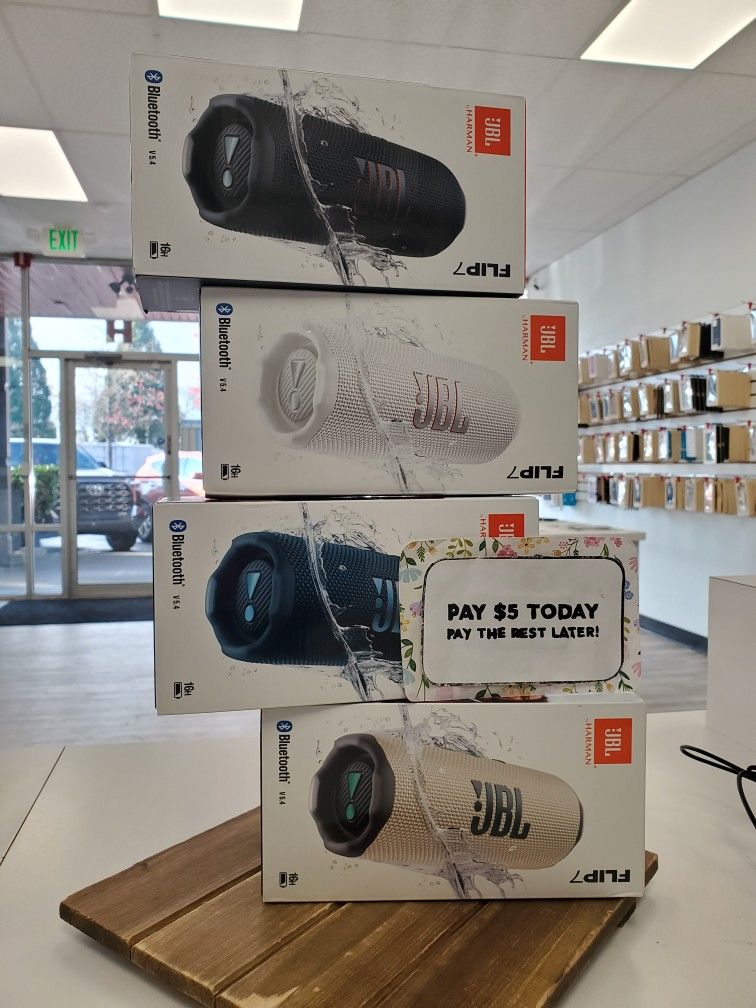 🔊 JBL FLIP 7 Just Dropped – Waterproof + Drop-Proof Bluetooth Speaker Starting at $139 with 1-Year Warranty & $1 to Take It Home