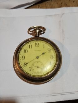 Gold antique Waltham pocket watch