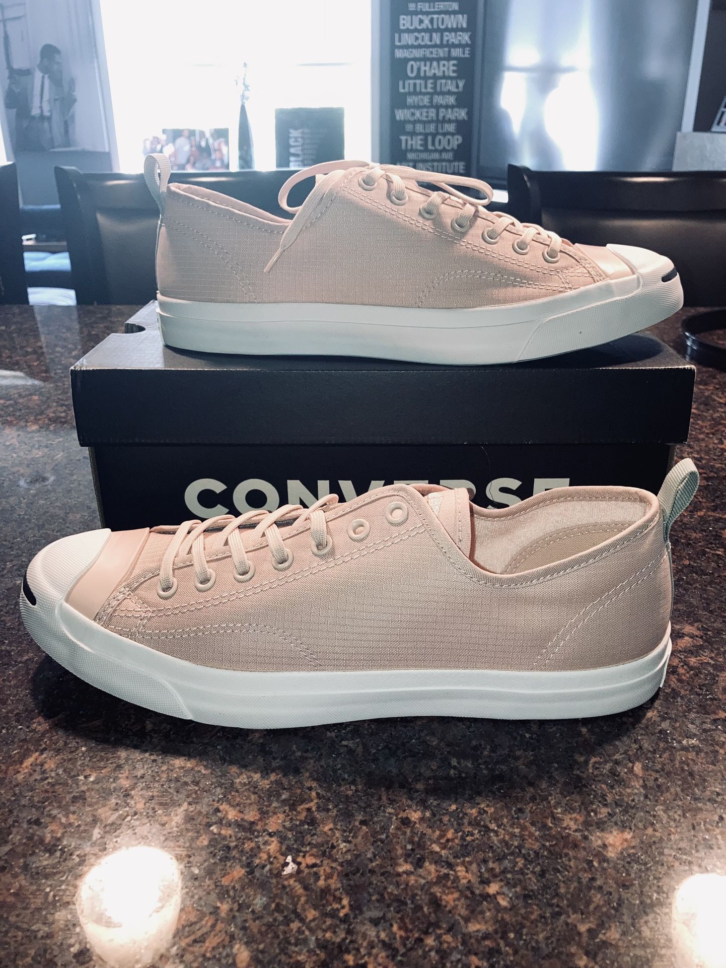 New Converse All Star Jack Purcell Ox Pink Low Mens Sz 11.5 Very Rare, Shell Toe