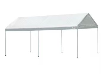 ShelterLogic 20-ft x 10-ft Rectangle White Standard canopy