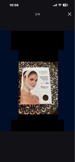 Post Surgery Compression face Wrap (color) Black