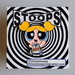 Power Puff Girls Enamel Pin, Bubbles Pin