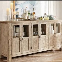 Pottery Barn Buffet Table. Seadrift Color