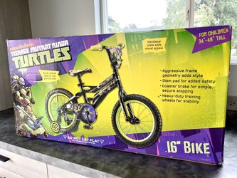 Turtles bicycles 16”! Side wheels! Brand new!