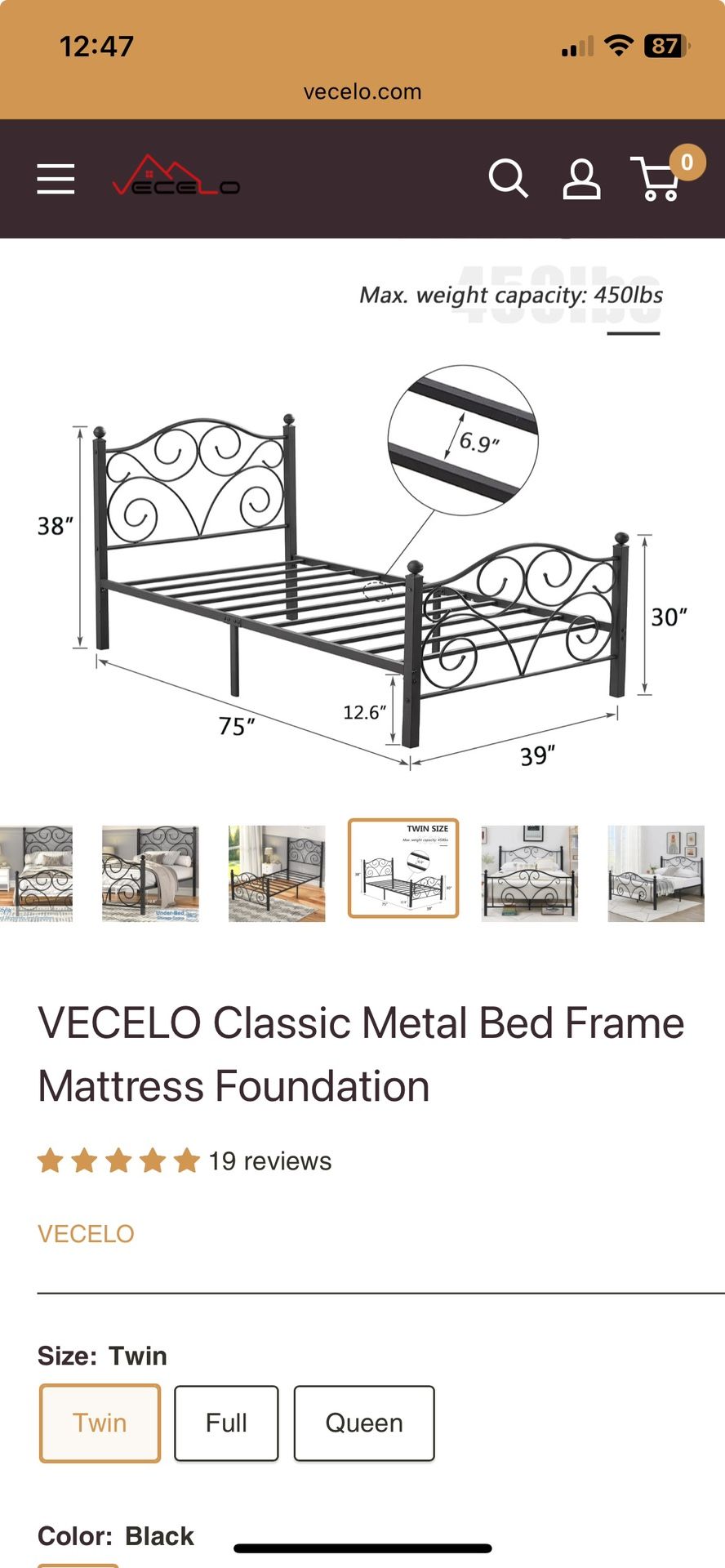 Twin Bed Frame