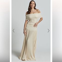 Lioness Strapless Cream Gown
