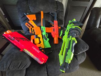 Kids Nerf-Style Toy Guns Bundle – 4 Blasters + Extra Ammo