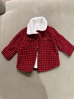Carters Plaid Jacket (light weight) - sz. 12 months