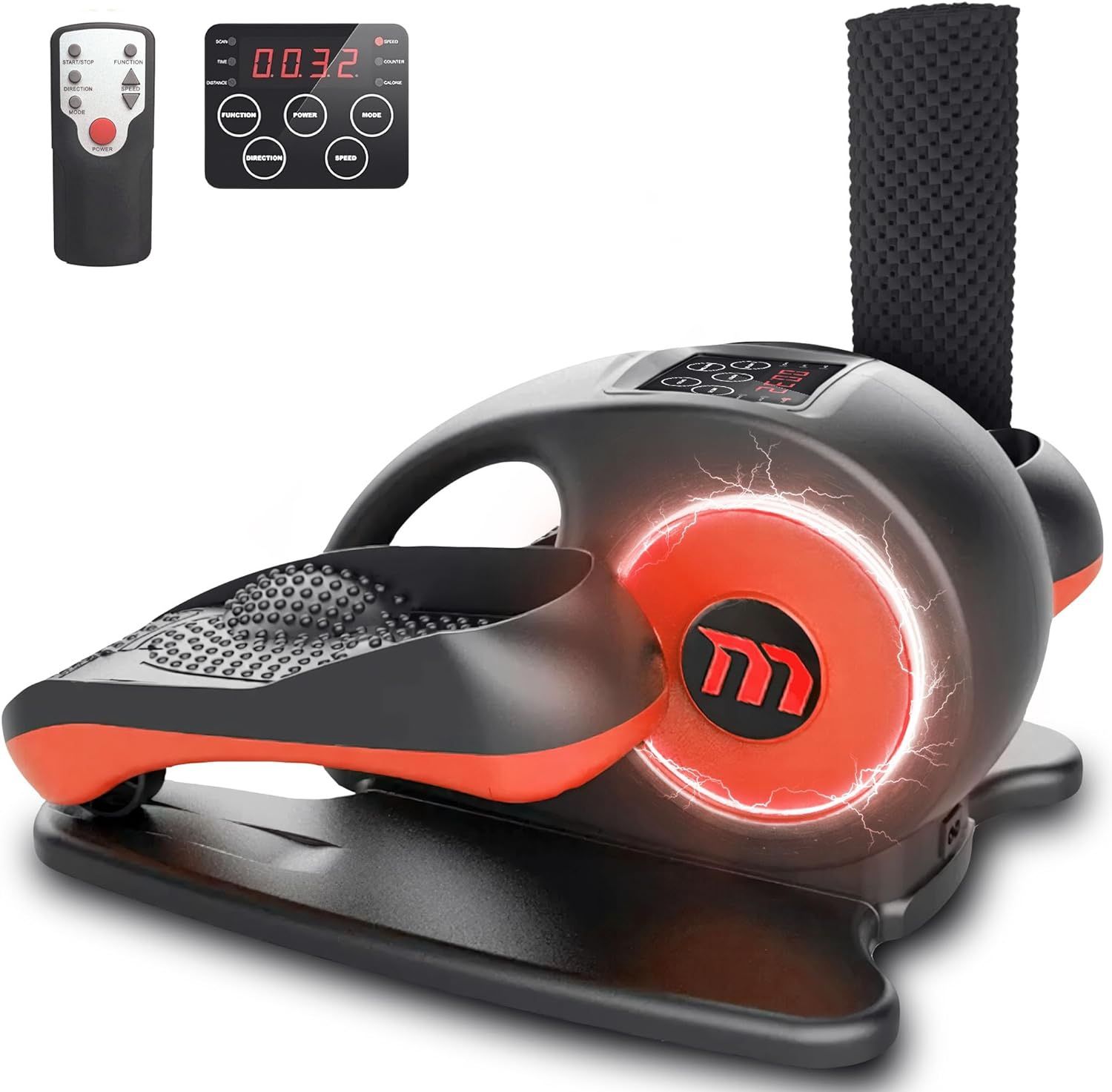 Under Desk Stepper Elliptical Compact Portable Machine Magnetic Resistance Remote Control