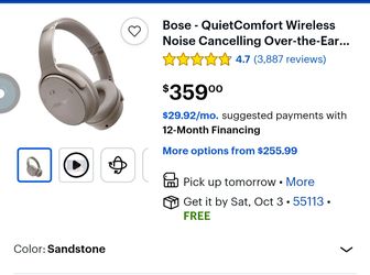 Bose QuietComfort Wireless Noise Cancelling Headphones