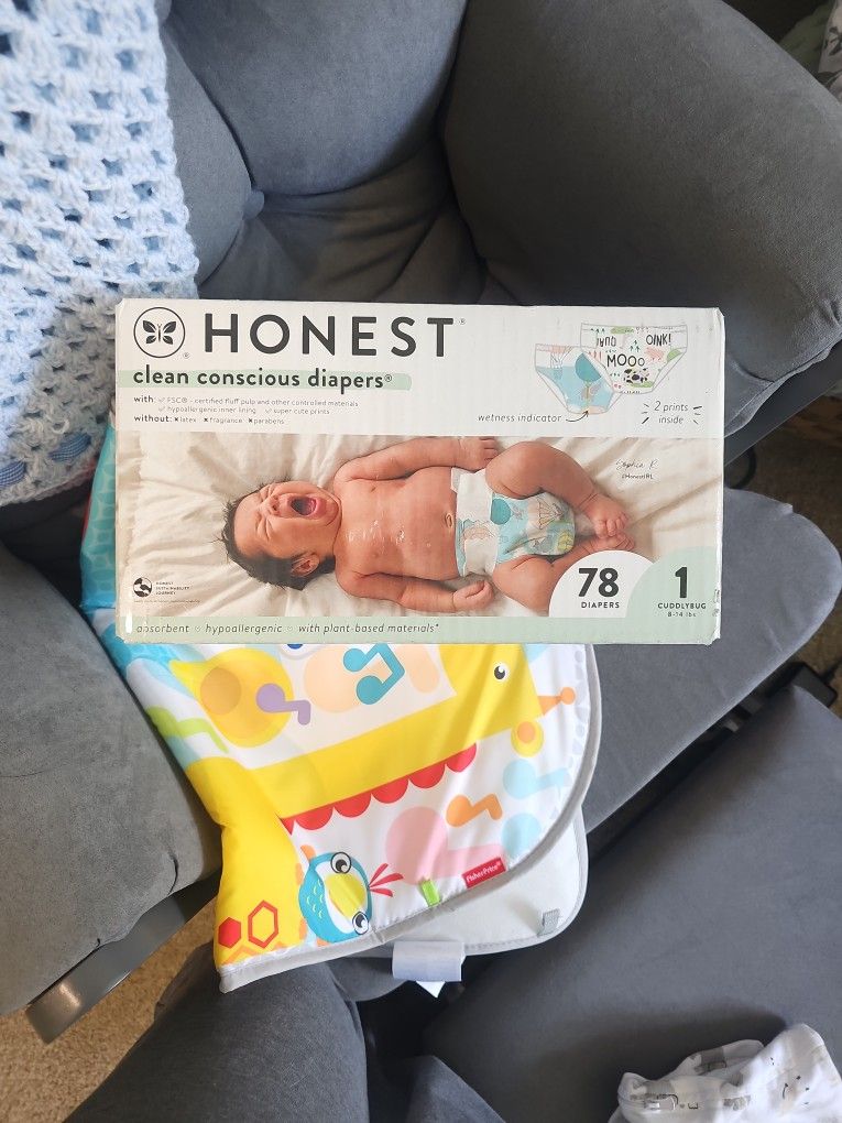 Honest Diapers Size 1, 78ct
