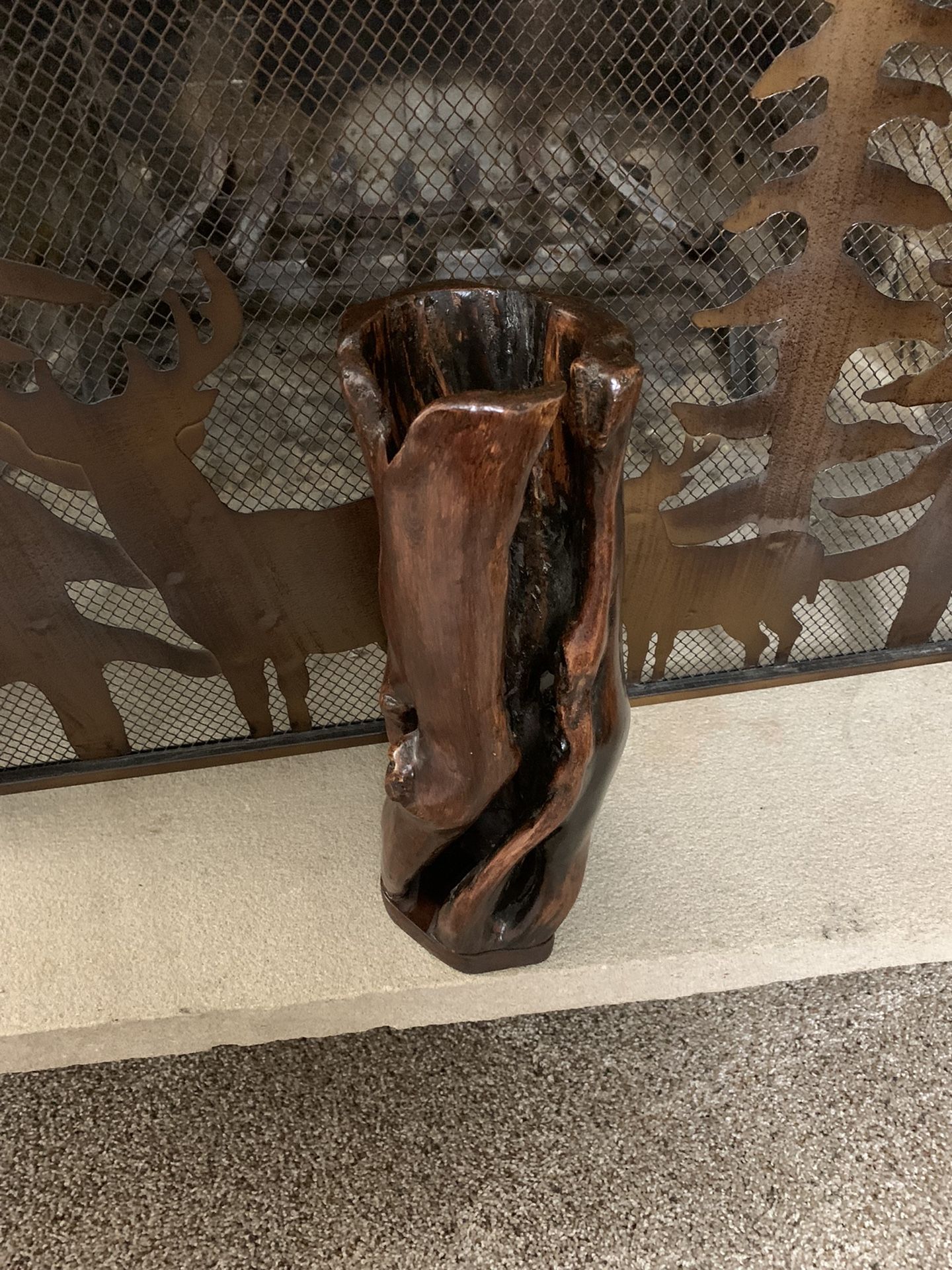 Beautiful Refinished and Shellacked Wood Decoration