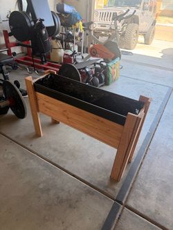 Wood planters