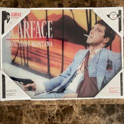 Scarface Glass Poster (Two Total) 