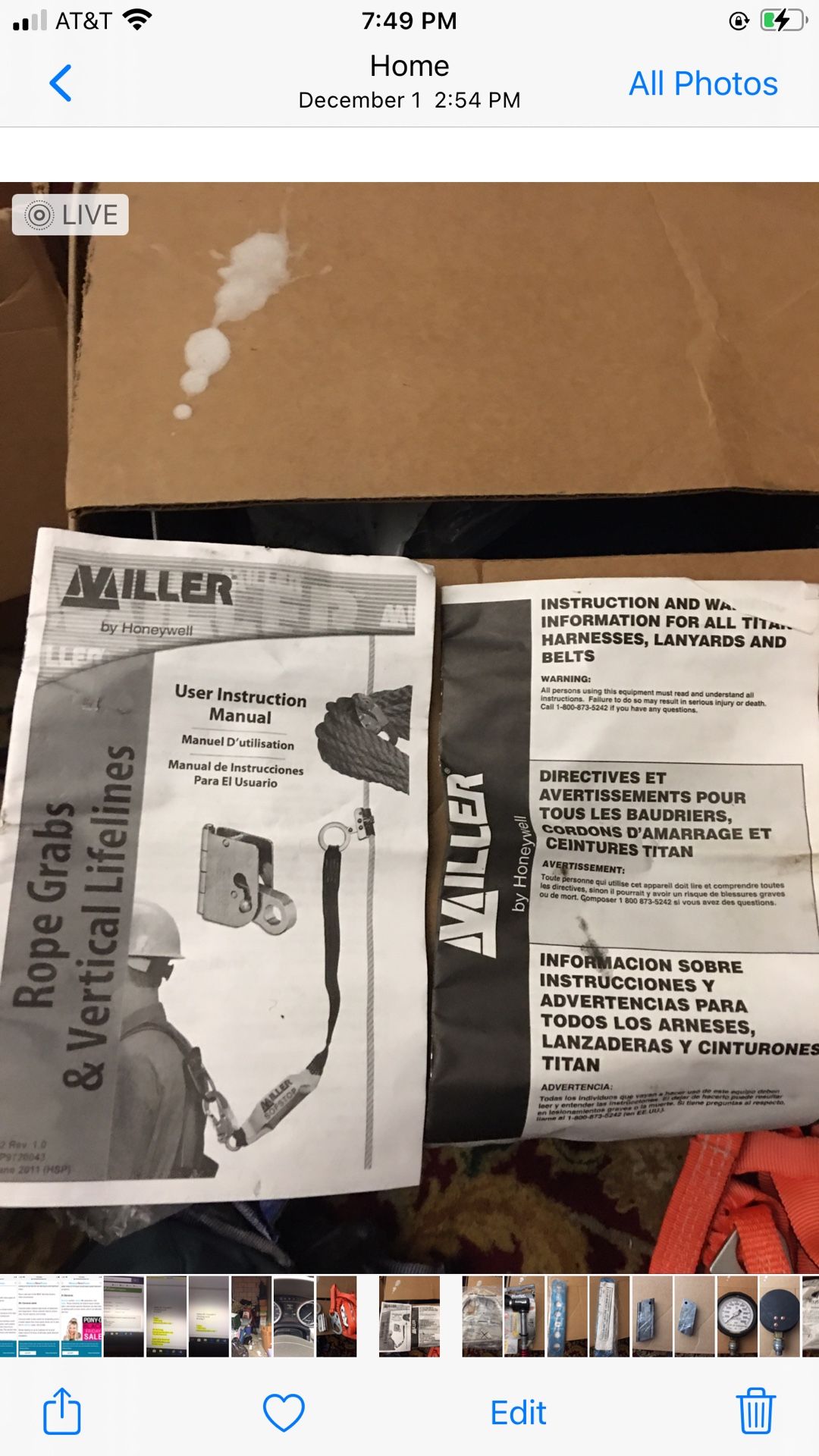 3/4”/5/8” Rope Grab & Double Lanyard