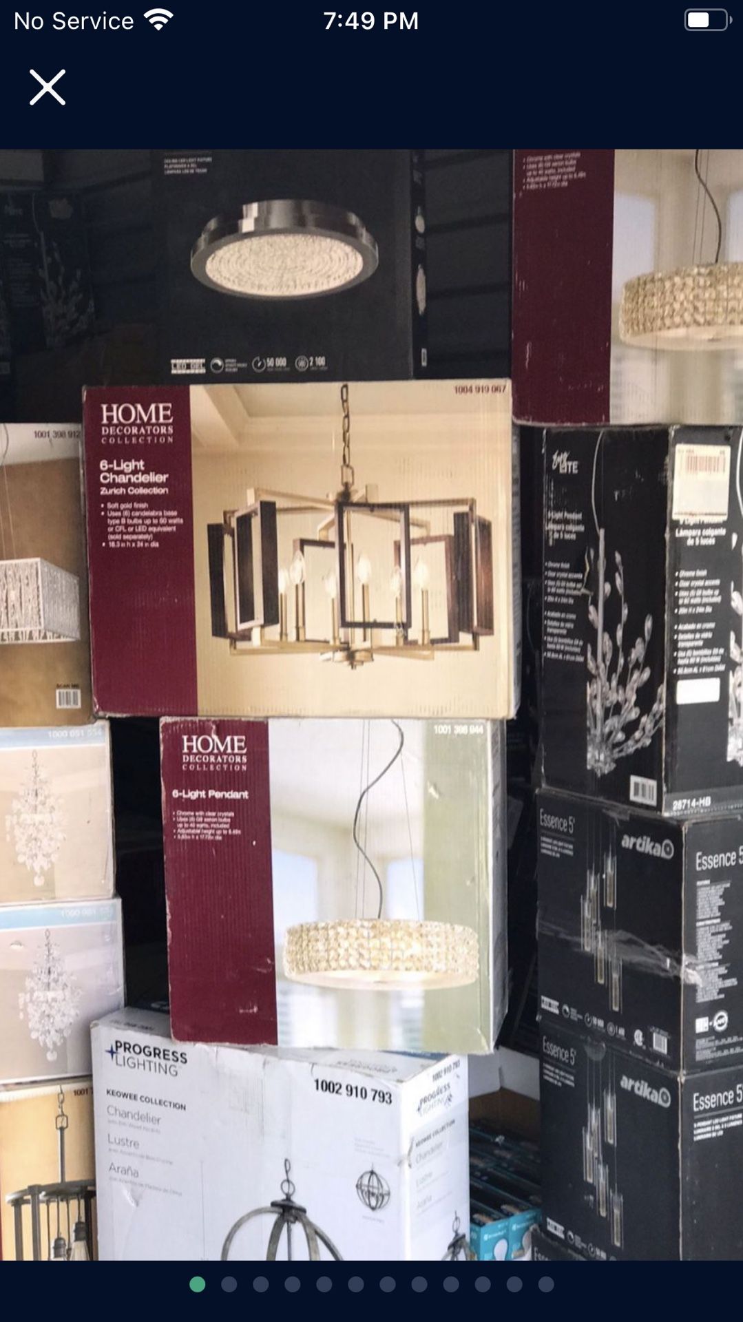 72” Size Ceiling Fans Led With Remote Control Asking $215each