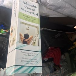 New in package stainless steel shower curtain rod only $15 firm