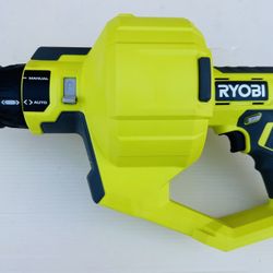 RYOBI ONE+ 18V Cordless Drain Auger with 25 ft Cable, LED Light, Auto Feed/Retract, Cable Lock, Enclosed Drum (Tool Only)