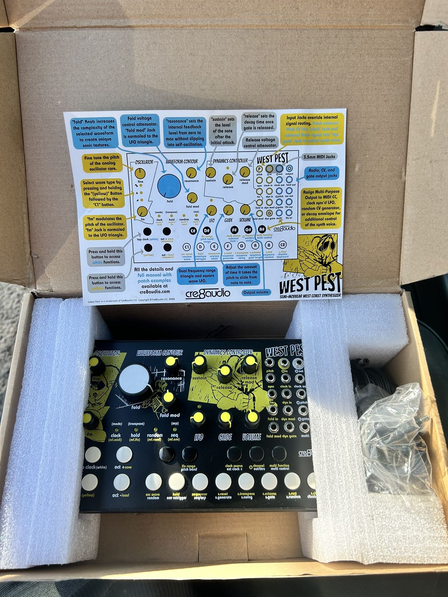 West Pest Cre8Audio Synthesizer