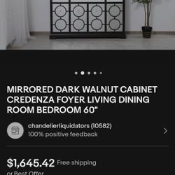 Mirrored Dark Walnut