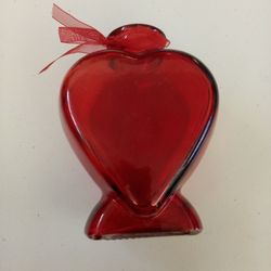 Red ♥️ Glass Vase Flower 🌹 🎁 Gift Glass Decoration Red Valentines Romantic Gift 