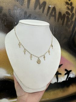 14k HEART AND KEY CHARM