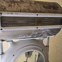 Antique White Enamel General Store Scale – Mercantile / Farmhouse Decor